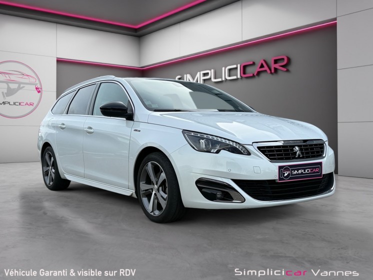 Peugeot 308 sw 1.6 bluehdi 120ch ss eat6 gt line, attelage démontable, garantie 12 mois occasion scl 56 - simplicicar vannes...