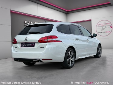 Peugeot 308 sw 1.6 bluehdi 120ch ss eat6 gt line, attelage démontable, garantie 12 mois occasion scl 56 - simplicicar vannes...