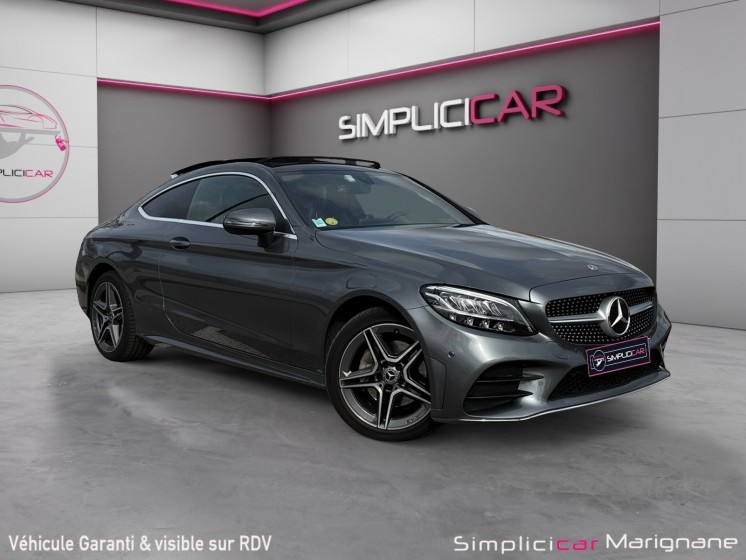 Mercedes classe c coupe 220 d 9g-tronic amg line suivi mercedes - toit ouvrant - sieges electrique - airmatic - garantie...