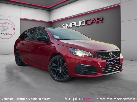 Peugeot 308 sw 225ch eat8 gt / premiere main / camera / pack black / garantie occasion simplicicar salon de provence...