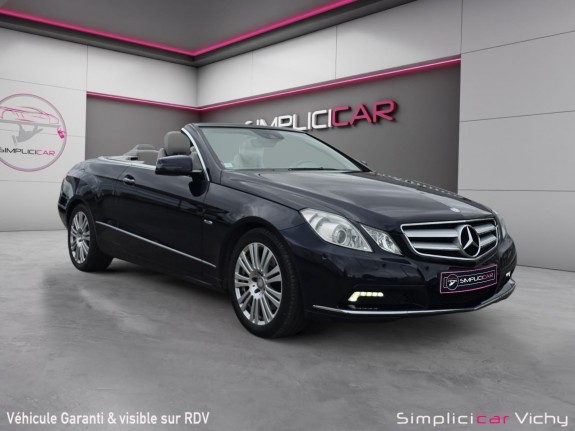 Mercedes classe e cabriolet 350 cdi 231 ch  executive a blue efficiency revisee garantie 12 mois occasion simplicicar vichy...