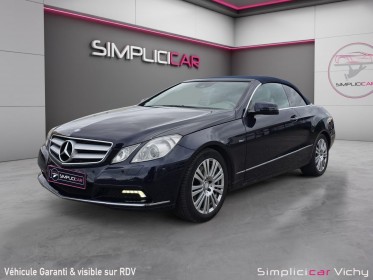 Mercedes classe e cabriolet 350 cdi 231 ch  executive a blue efficiency revisee garantie 12 mois occasion simplicicar vichy...