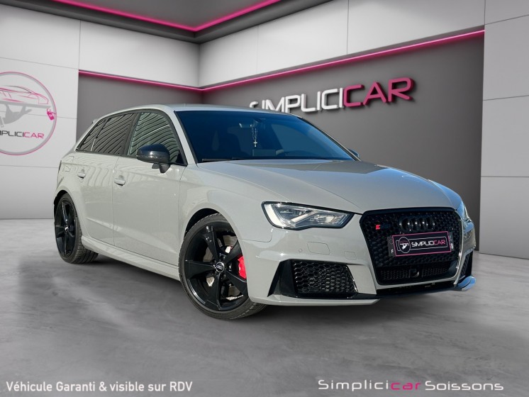 Audi rs3 sportback 2.5 tfsi 367 quattro s tronic 7 fr - bang  olufsen/sièges chauffants/acc/caméra/suivi audi - garantie...