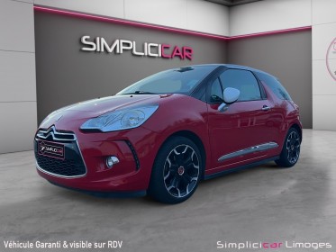 Citroen ds3 e-hdi 115 airdream sport chic occasion simplicicar limoges  simplicicar simplicibike france