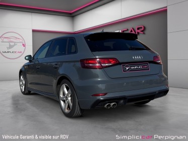 Audi a3 sportback 2.0 tdi 150 s tronic 7 s line - gris nano/siège chauffant/carplay occasion simplicicar perpignan ...