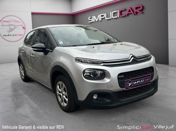 Citroen c3 2017 puretech feel, carplays, radar av/ar, courroie neuve, garantie 12 mois, occasion simplicicar villejuif ...