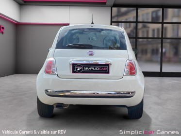 Fiat 500 1.2 8v 69 ch lounge occasion cannes (06) simplicicar simplicibike france