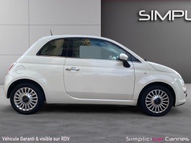 Fiat 500 1.2 8v 69 ch lounge occasion cannes (06) simplicicar simplicibike france