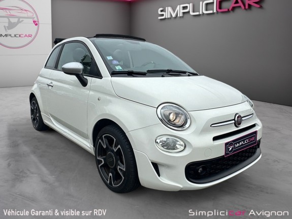 Fiat 500 cab 1.0 bsg 12v mhd 69 cv rockstar occasion avignon (84) simplicicar simplicibike france