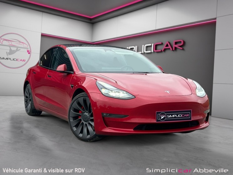 Tesla model 3 performance awd garantie jusqu'en 2030 occasion abbeville simplicicar simplicibike france