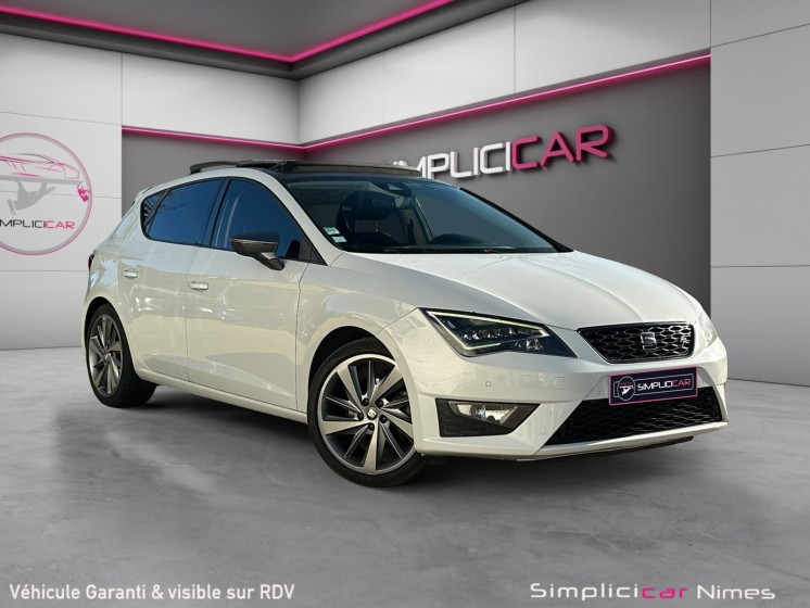 Seat leon fr 2.0 tdi 150 - toit ouvrant - sièges Électrique cuir alcantara -  garantie 12 mois occasion simplicicar nimes -...