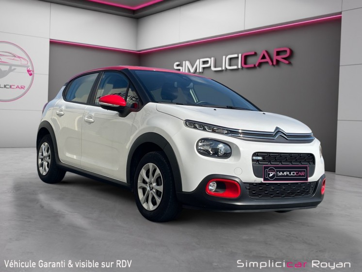 Citroen c3 c3 essence  82cv feel distri neuve  garantie 12 mois occasion simplicicar royan simplicicar simplicibike france