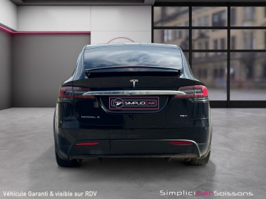 Tesla model x 75 kwh all-wheel drive - suivi/ecran 17/porte falcon/toit pano/digital cockpit/porte falcon/sièges cuir -......