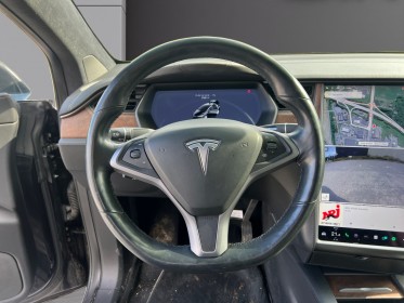 Tesla model x 75 kwh all-wheel drive - suivi/ecran 17/porte falcon/toit pano/digital cockpit/porte falcon/sièges cuir -......