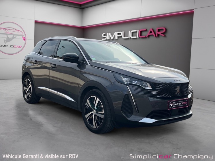 Peugeot 3008 hybrid 225 e-eat8 gt pack - garantie 12 mois - car play - toit ouvrant - camera de recul - coffre electrique...