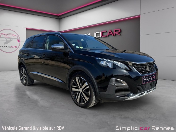 Peugeot 5008 gt 2.0 bluehdi 180ch eat6 - camera 360 - toit ouvrant - entretien peugeot occasion simplicicar rennes...