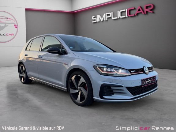 Volkswagen golf 7.5 gti performance 2.0 tsi 230ch dsg6 - carplay - kerless -  white silver occasion simplicicar rennes...