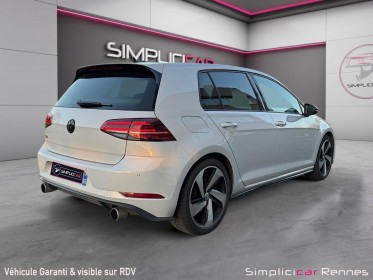 Volkswagen golf 7.5 gti performance 2.0 tsi 230ch dsg6 - carplay - kerless -  white silver occasion simplicicar rennes...