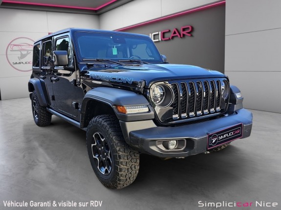 Jeep wrangler unlimited 4xe 2.0 380 phev 4x4 bva8 rubicon occasion  simplicicar vaucresson nice - pfvauto simplicicar...