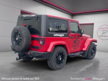 Jeep wrangler 2.8 crd 200 ch bvm sahara entretien complet à jour révisé  garanti 12 mois occasion simplicicar royan...