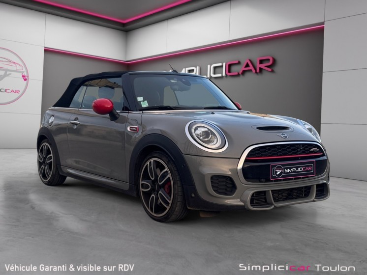 Mini cabriolet f57 231 ch john cooper works bva8 finition jcw exclusive design occasion simplicicar toulon est simplicicar...