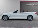 Bmw serie 4 cabriolet f33 420d 184 ch luxury - sièges av à mémoires - chauffe nuque av -clim bizone - gps - filet anti......