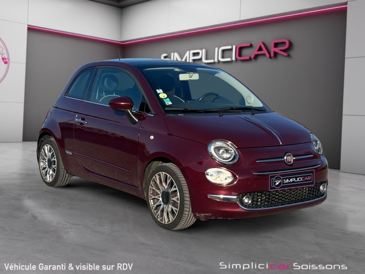 Fiat 500 serie 4 1.3 multijet 95 ch lounge - suivi/radar ar/clim - garantie 12 mois occasion simplicicar soissons simplicicar...