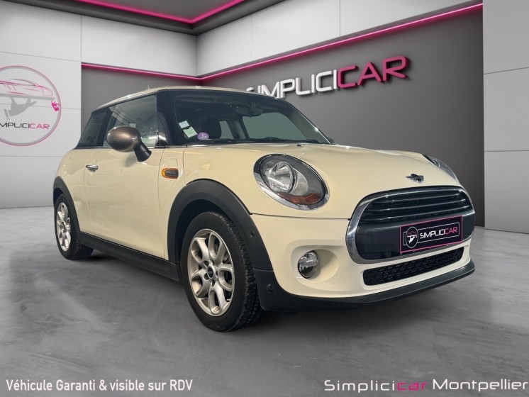 Mini hatch 3 portes f56 one 102ch toit ouvrant occasion montpellier (34) simplicicar simplicibike france