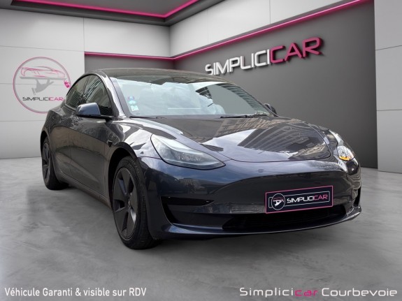 Tesla model 3 autonomie standard plus rwd siège chauffant avant arrière volant chauffant garantie 12 mois occasion paris...