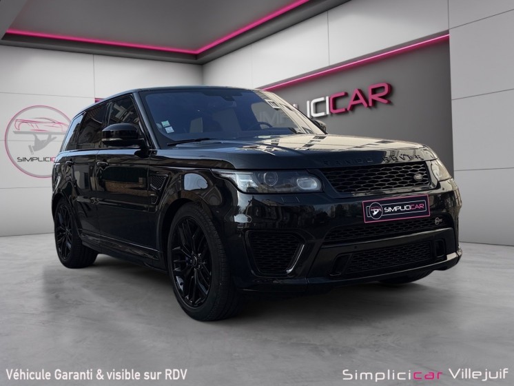 Land rover range rover sport mark iv v8 s/c 5.0l svr a caméra de recul garantie 12 mois occasion simplicicar villejuif ...