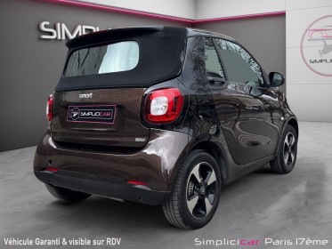 Smart fortwo cabrio 0.9 90 ch ss ba6 perfect/garantie 12 mois/entretien smart/camÉra recul/cabriolet occasion paris 17ème...