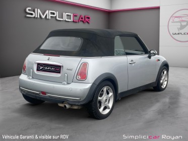 Mini one cabriolet 1.6 90 ch pack chili cuir chauffants révisé  garanti 12 mois occasion simplicicar royan simplicicar...