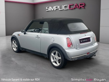 Mini one cabriolet 1.6 90 ch pack chili cuir chauffants révisé  garanti 12 mois occasion simplicicar royan simplicicar...