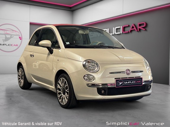 Fiat 500c 1.2 8v 69 ch lounge -- garantie 12mois -- occasion simplicicar valence - ksv  simplicicar simplicibike france