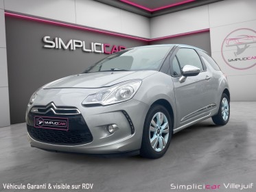 Citroen ds3 2010  vti 120 cv so chic  a, sièges chauffants, distrib ok, garantie 12 mois occasion simplicicar villejuif ...