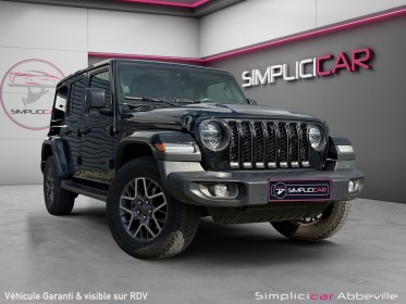 Jeep wrangler my21 unlimited 4xe 2.0 l t 380 ch phev 4x4 bva8 80th anniversary garantie 12 mois occasion abbeville...