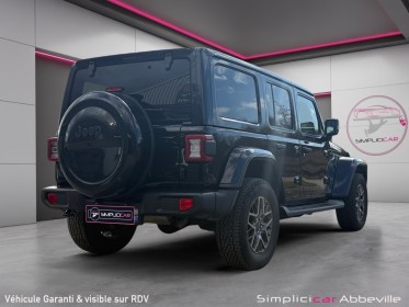 Jeep wrangler my21 unlimited 4xe 2.0 l t 380 ch phev 4x4 bva8 80th anniversary garantie 12 mois occasion abbeville...