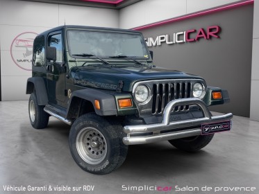 Jeep wrangler 4.0l  sahara occasion simplicicar salon de provence simplicicar simplicibike france