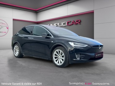 Tesla model x 75 kwh all-wheel drive - suivi/ecran 17/porte falcon/toit pano/digital cockpit/porte falcon/sièges cuir -......