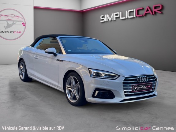 Audi a5 cabriolet 2.0 tdi 190 s tronic 7 s line occasion cannes (06) simplicicar simplicibike france