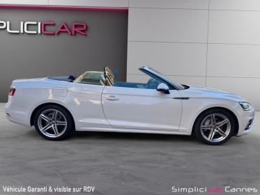 Audi a5 cabriolet 2.0 tdi 190 s tronic 7 s line occasion cannes (06) simplicicar simplicibike france