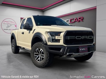 Ford raptor f150 3.5 v6 biturbo supercrew covering enlevable, noir en dessous occasion simplicicar frejus  simplicicar...