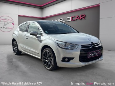 Citroen ds4 hdi 160 2.0 pure pearl-siège en cuir chauffant/gps/clim garantie 12 mois occasion simplicicar perpignan ...