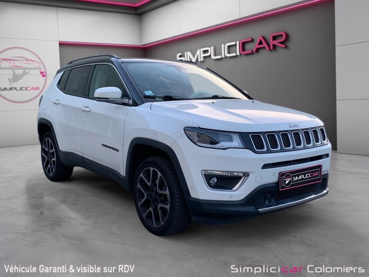 Jeep compass 2.0 i multijet ii 170 ch active drive bva9 limited / garantie 12 mois/ camera/toit panoramique/sièges et...