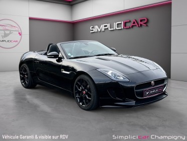 Jaguar f-type cabriolet v6 3l essence suralimente 340 ch -echappement sport - sièges electrique à mémoires - angles morts...